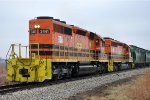 Grain train crawls west